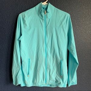 Adidas sz M turquoise golf windbreaker jacket